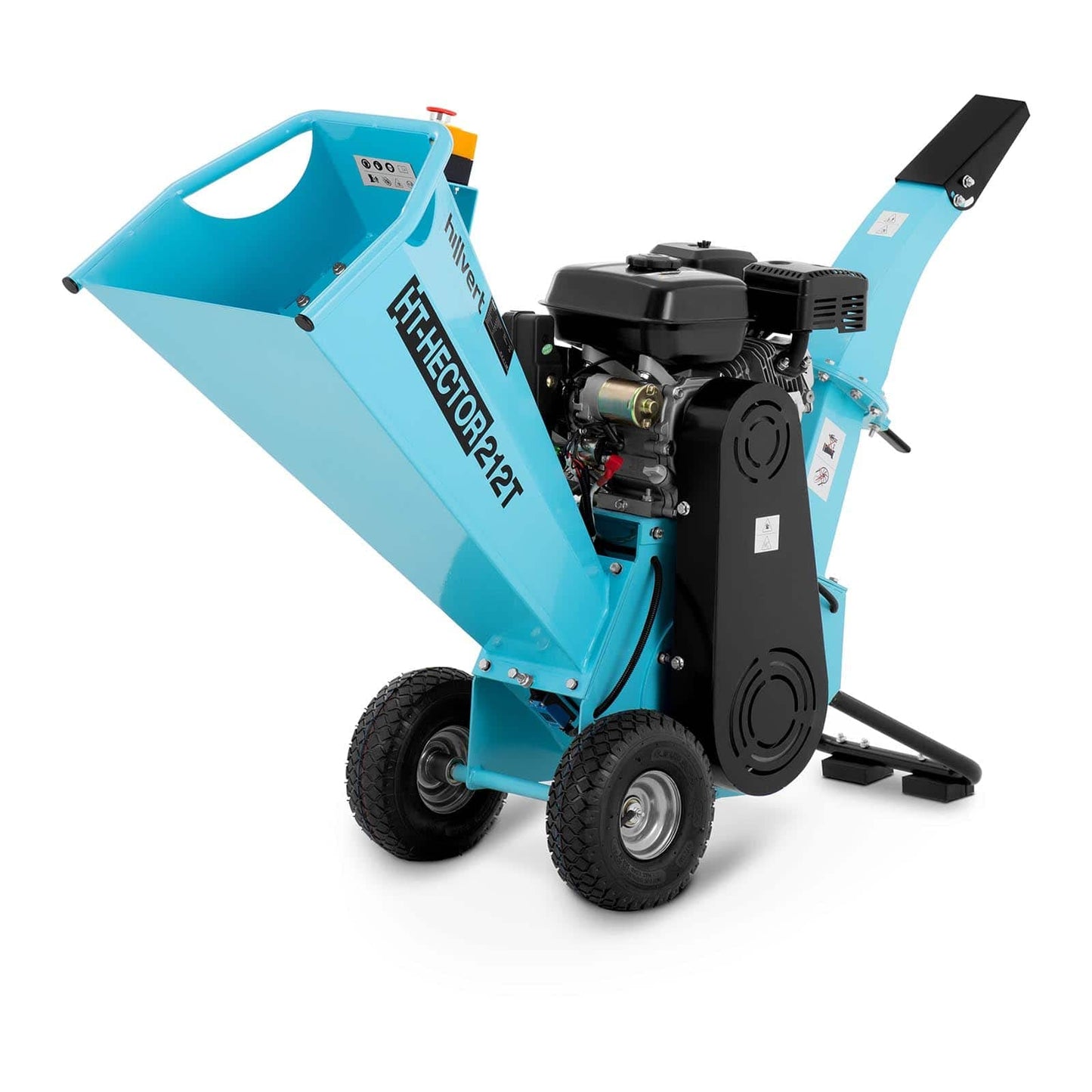 HT-HECTOR 212T Gartenhäcksler Häcksler Garten Benzin (80 mm Schnitt, 3600 U/min, 7 PS 5145 W, 3,6 l Benzintank, 196 cm³, 1,6 l/h Verbrauch)