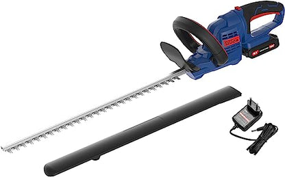 IKRA 81002880 Elektro Gartenhäcksler Walzenhäcksler ILH 3000 A & Güde 58596 Akku Heckenschere HS 18-201-05 (18V, Messer mit Diamantschliff, 180 Grad
