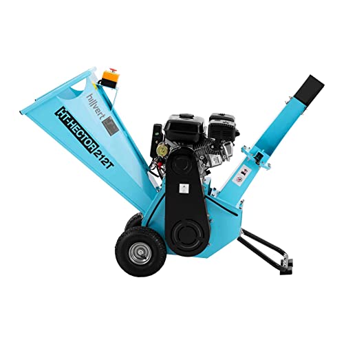 HT-HECTOR 212T Gartenhäcksler Häcksler Garten Benzin (80 mm Schnitt, 3600 U/min, 7 PS 5145 W, 3,6 l Benzintank, 196 cm³, 1,6 l/h Verbrauch)