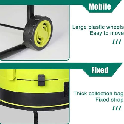 Elektrischer Gartenhäcksler Holzhäcksler 2500 W – 8000 U/min Laubhacker mit 54 cm Trichter – 208 l/min schneller Kompostier-Mulcher für Gartenabfälle