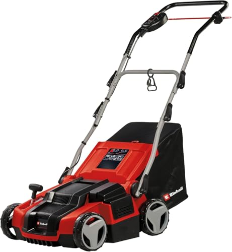 Einhell Elektro-Vertikutierer-Lüfter GE-SA 1435/1 (1,4 kW, 35 cm Arbeitsbreite, 4-stufige Arbeitstiefeneinstellung, 28 L Fangsack)