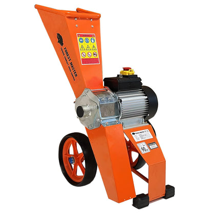 Forest Master FM4DD-MUL Elektrischer 2800w 4HP Holzhacker, Schredder. Mulcher. Trommelhäcksler Holzhäcksler Zerlegt alle Gartenabfälle
