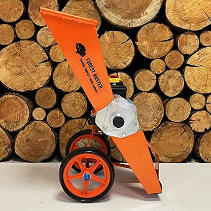 Forest Master FM4DD-MUL Elektrischer 2800w 4HP Holzhacker, Schredder. Mulcher. Trommelhäcksler Holzhäcksler Zerlegt alle Gartenabfälle